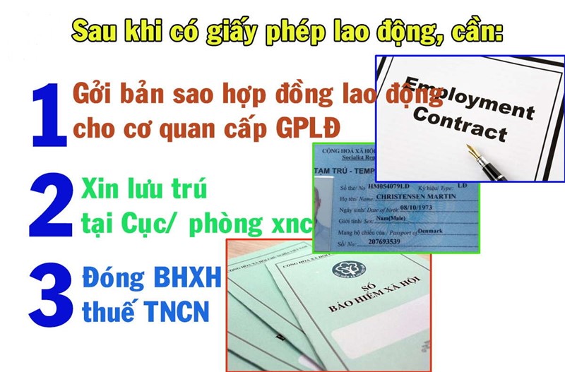 SAU KHI CÓ GIẤY PHÉP LAO ĐỘNG CẦN PHẢI LÀM GÌ ?